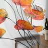 Abstract Flowers Sheer Curtains Bedroom Voile Curtain Living Room Window Sheer Curtains Kitchen Tulle Drapes