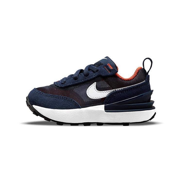 

новые кроссовки Nike Waffle One с низким верхом, спортивные, повседневные, сине-оранжевые, для младенцев и малышей 22