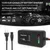 14.6V LiFePO4 Battery Charger,0-4Amp Lithium Battery Chargers,Smart And Smaller LiPO Battery Charger For Cars,Motorcycles,Lawn Mowers,Golf