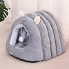 Cama Caverna para Gato Confortável Quente Macia Cama Portátil Aconchegante para Cachorro Suprimentos para Animais de Estimação Casa para Animais de Estimação Canil para Sono Profundo Inverno