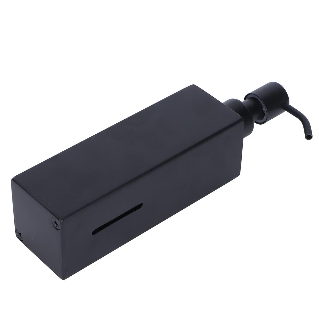 200ml Quadratische Duschflasche 304 Edelstahl Shampoo Handseife Spender Schwarz