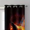 2 pieces of Ice and Fire Wolf fashion printed curtains   bedroom and living room   home decoration   room decoration