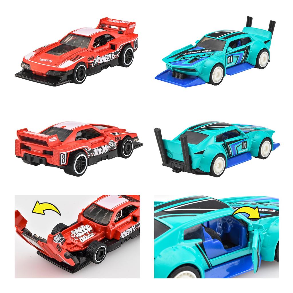 Hot Wheels Pullback Assorted Vehicle Miniature Box of Ages Toys, Cars, 8, 3+, Multi-color, HPT04-986Q