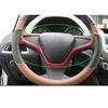 Chrom Rot Für Chevrolet Cruze 2016 2017 2018 Auto Lenkrad Dekor Rahmen Aufkleber Abdeckung Trim Styling