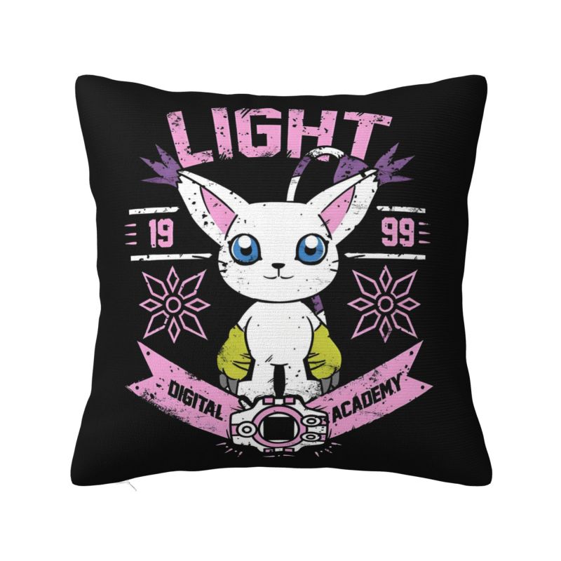 Custom Gatomon Modern Throw Pillow Cover Adventure Anime Chair Cushion