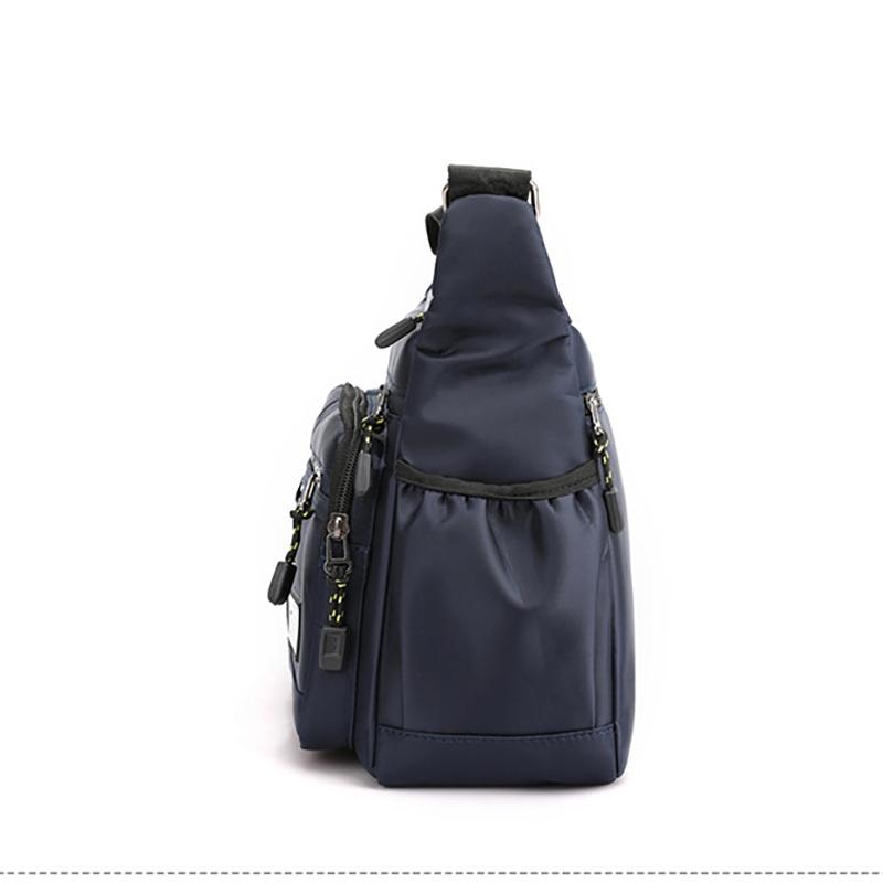 Design Oxford Shoulder Bag Large Capacity Men's Casual Multi-layer Pocket Single Shoulder Crossbody Messenger Bag