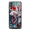 Cartoon Fish Case for Samsung Galaxy S24 S23 S22 S20 S21 FE Ultra S10 S10E S9 S8 Plus 5G Silicone Shockproof Phone Cover Capas