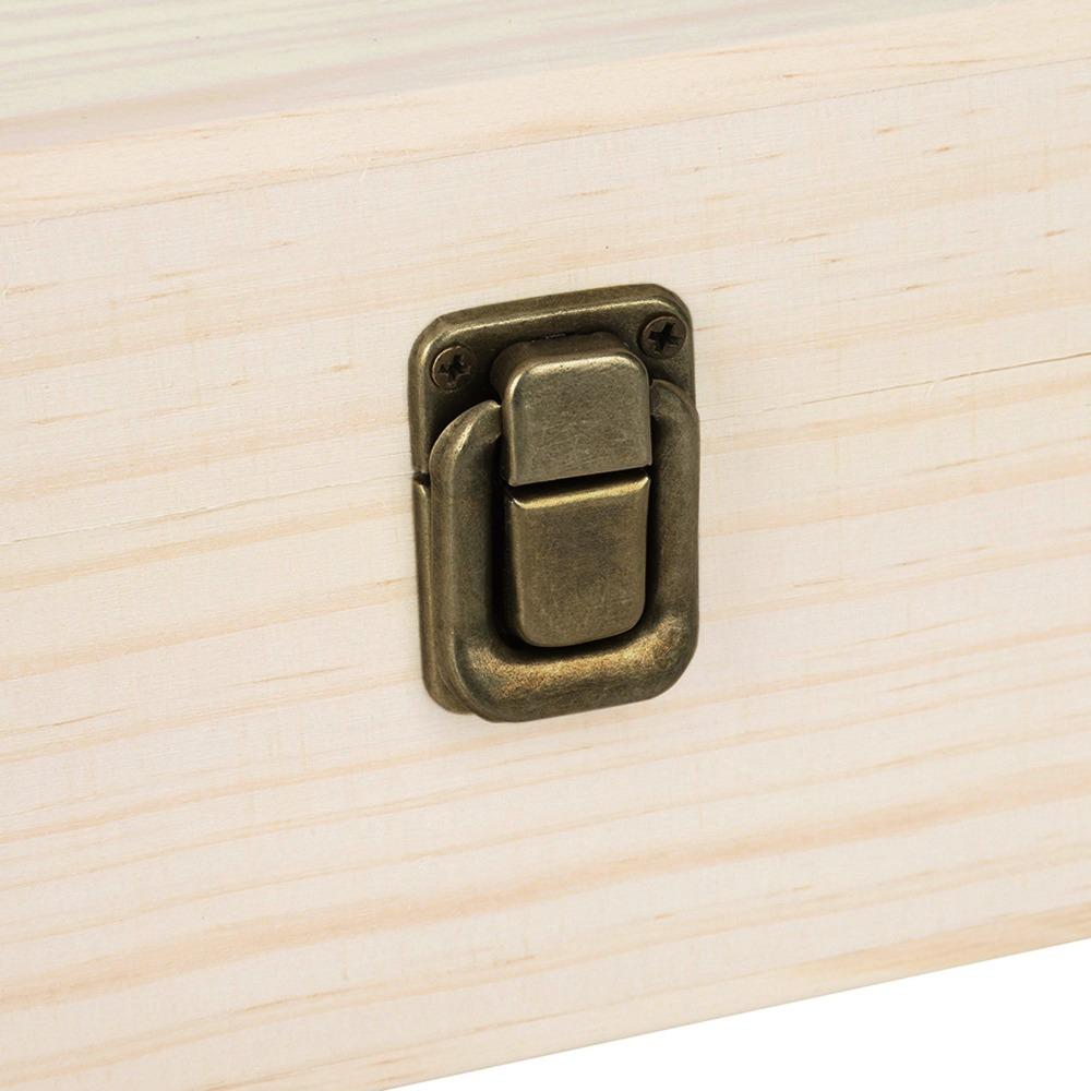 Wooden Material Multi-slot Wood Nail Gel Polish Display Case  For Travel Use