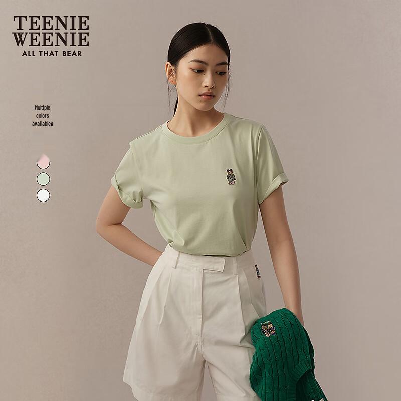 Teenie Weenie Women's Macaron Round Neck Short Sleeve T-Shirt