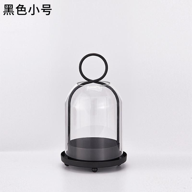 Candle Holder Metal Glass Romantic Table Decor