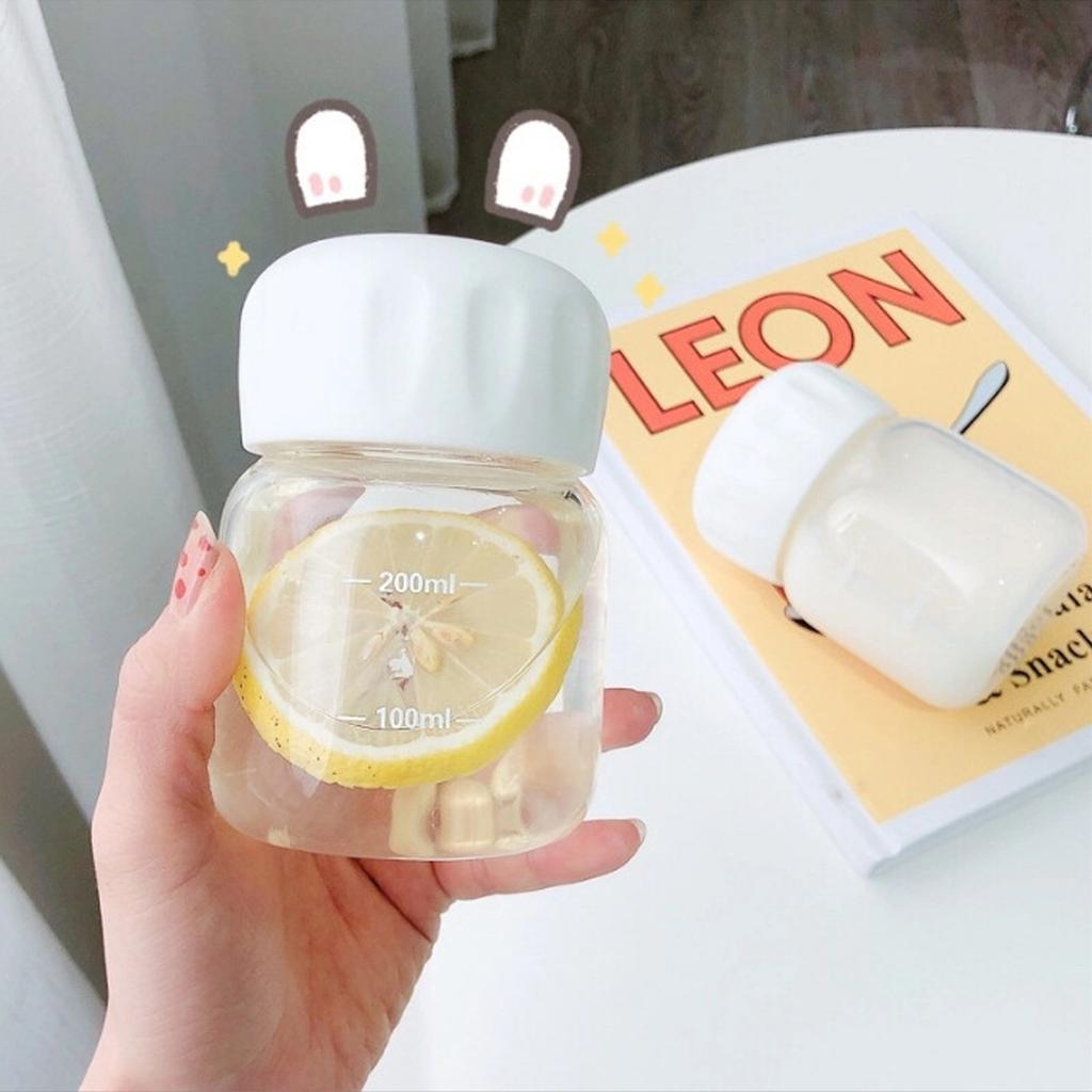 1 Transparent Mini Portable Cute Water Cup, Suitable for Water, Coffee, Milk,durable Plastic Material, Portable Water Bottle,cup