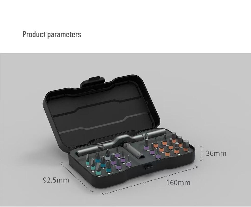 24-in-1 Multifunctional Ratchet Screwdriver Set with S2 Steel High-Hardness Bits