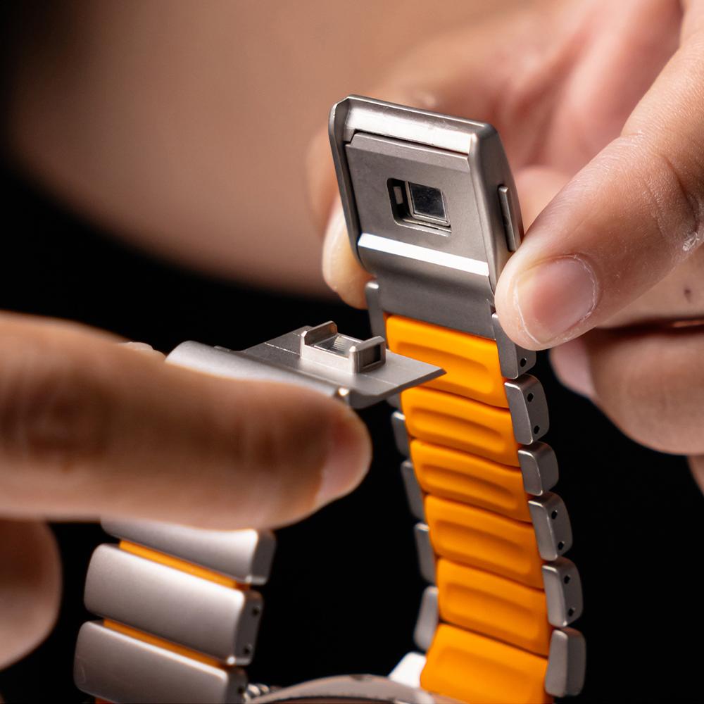 Stainless Steel+Rubber Band for Apple Watch Ultra 3 49mm Series 11 10 46mm Outdoors Wrist Strap for IWatch 9 8 7 6 SE3 44mm 45mm