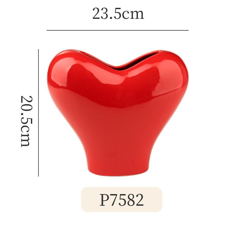 

Ваза для любви Керамическая ваза Цветочная композиция Искусство Творчество Украшение стола Ваза для сухоцветов Современное украшение для дома Аксессуары