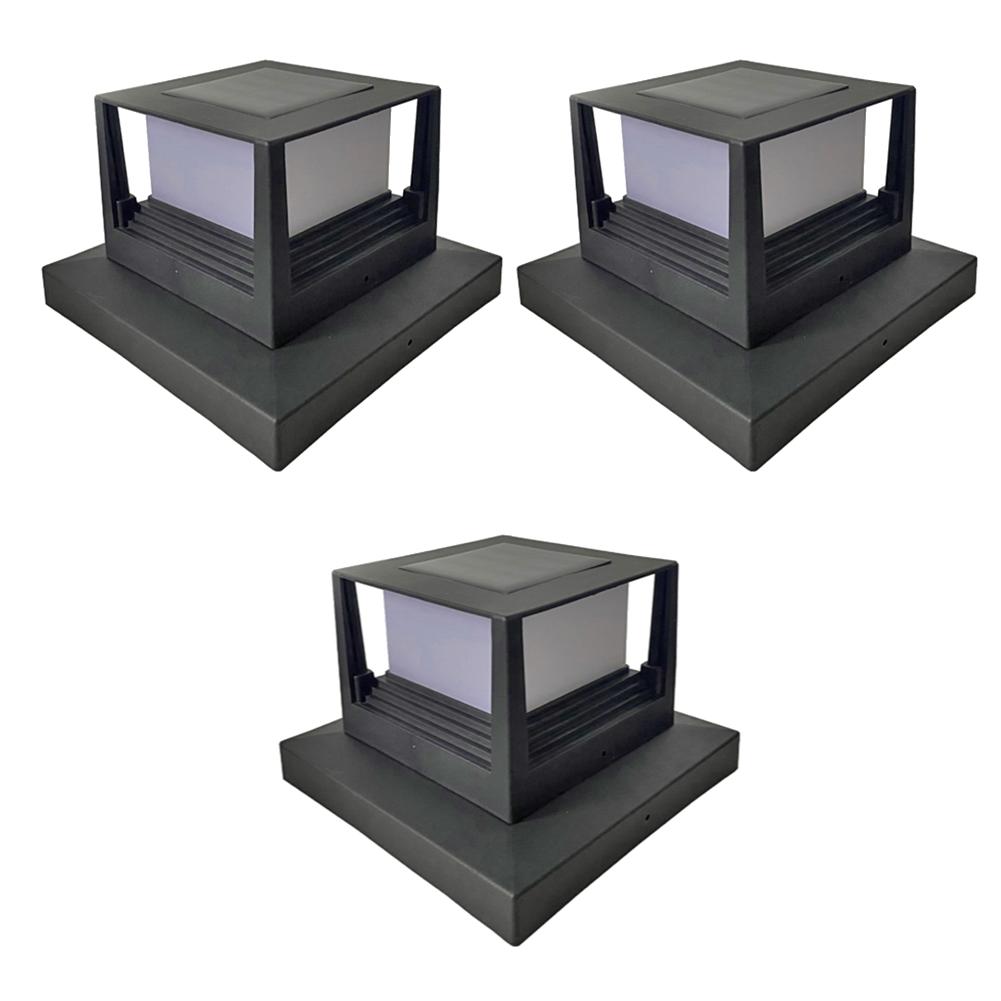 Solar Powered Post Light IP54 Waterproof Outdoor Column Patio Fence Light For Garden Decoration Courtyard Pathway Solar Lamp