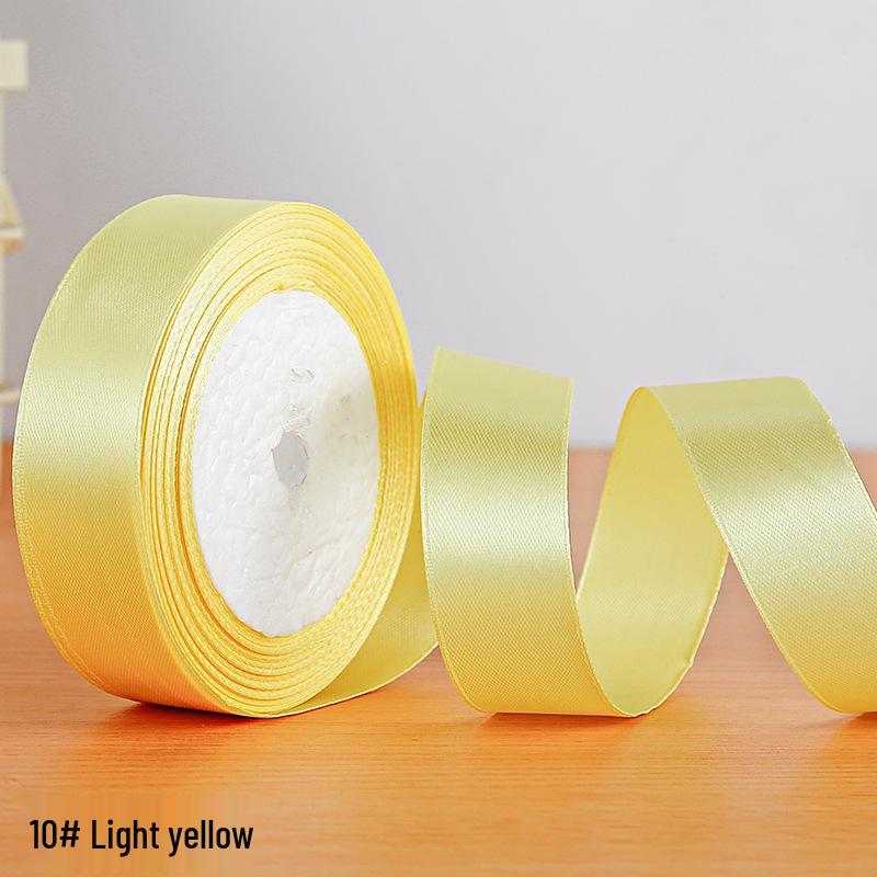 2.5cm Polyester Satin Ribbon for Gift Box and Hair Accessories