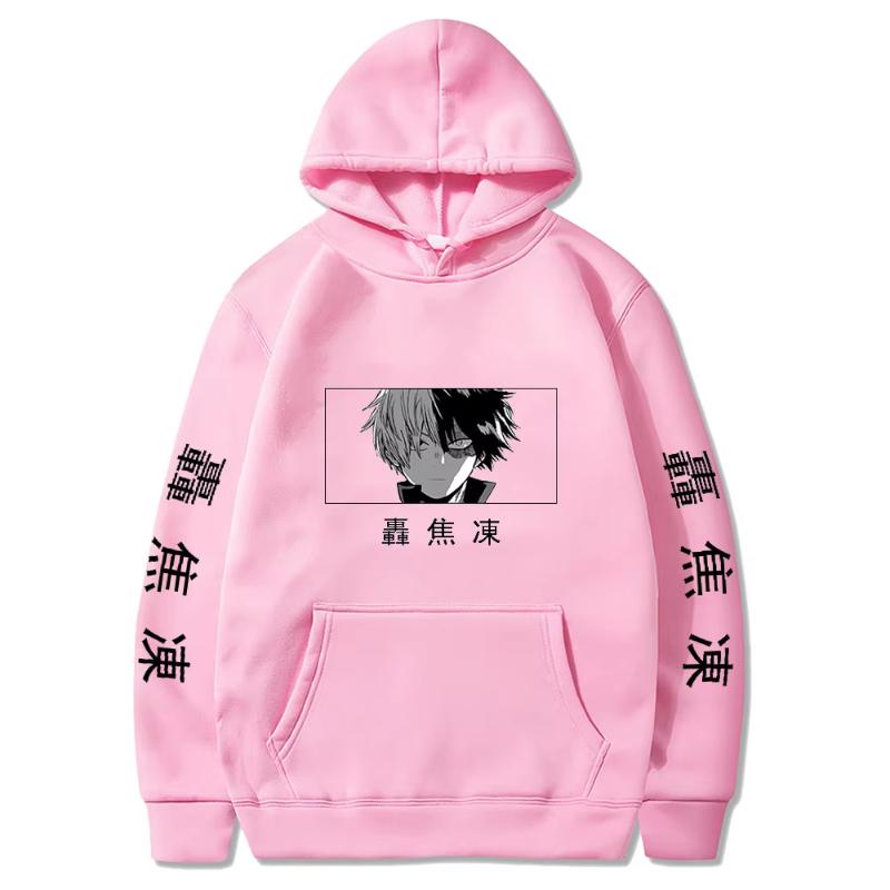 Japan Anime My Hero Academia Hoodie Todoroki Shoto Print Pullover Men Women Sweatshirts Comfortable Streetwear Harajuku Pullover