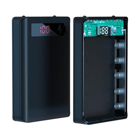 Scocca Power Bank L5 Staccabile Senza Saldatura Display Digitale LED Custodia Caricabatterie Portatile 5x18650 per Smartphone