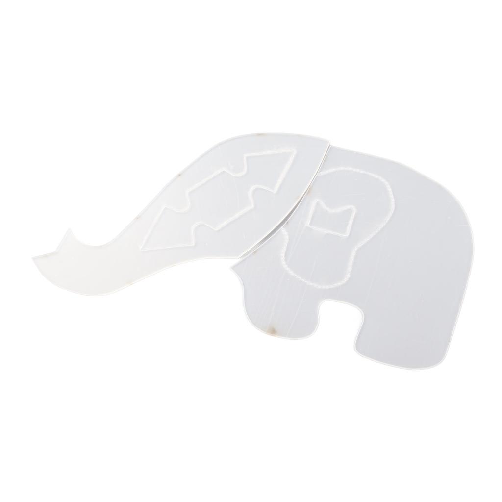 3PCS Elephant Template Ruler Cute Lovely Animal Easy Use Acrylic Sewing Pattern Template for
