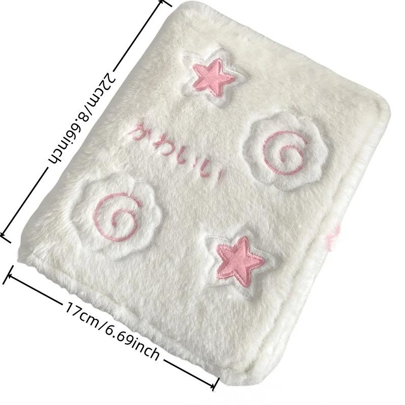 

A6 мультяшный плюшевый переплет карточная книга Pocards коллекция книг Ins Girl Cute Kpop Idol Card Po альбом держатель книга канцелярские принадлежности