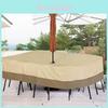 Premium Waterproof Garden Furniture Cover With Umbrella Hole Modern Minimalist Design
