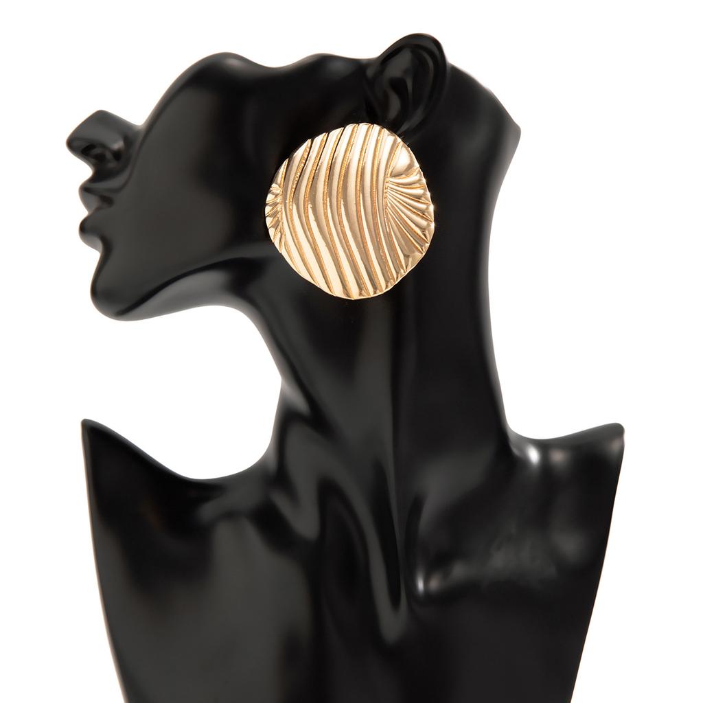 Fashion Jewellery Gift Shell Ocean Chunky Earring Trendy 2024 Gold Silver Color Exaggerated Large Piercing Earrings Geometric