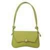 French Retro Baguette Bag Trendy Solid Color Pu Leather Underarm Bag Shoulder Bag Ins Stylish Versatile Commuting Bags Girl Gift