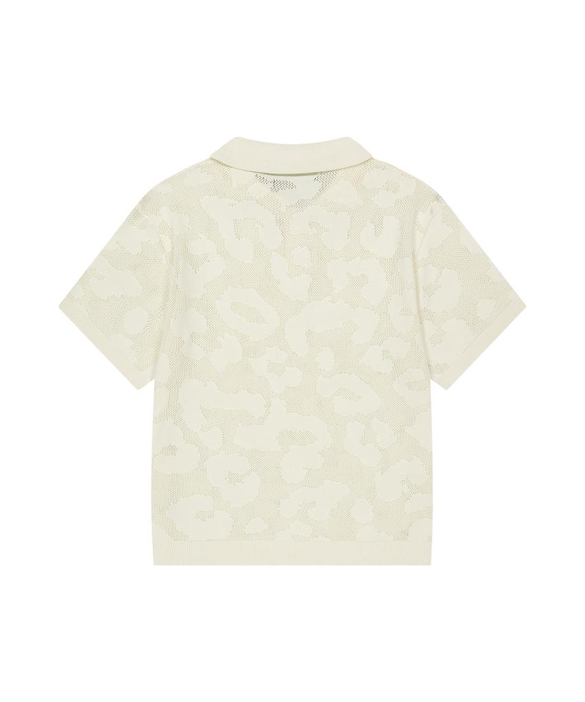 MAHAGRID Leopard Crochet Collar Knit Ivory(Mg2Gmmk640A)