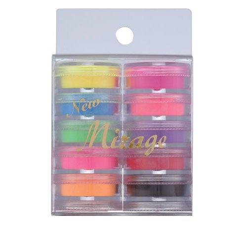 Набор цветных пудр Mirage N/CPS 3,5 г, 10 цветов