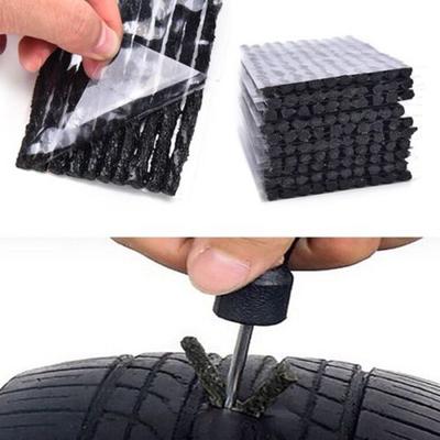 50pcs Car Bike Tyre Plug Tire Tubeless Seal Strip Puncture Repair Recovery Tool