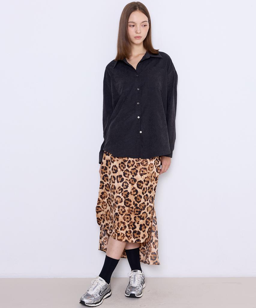 MANAVIS7 Mermaid Half-Banding Skirt [Classic Leopard]