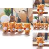Butter Bear Plush Keychain Soft Toy With Cute Animal Design For Kids And Collectors