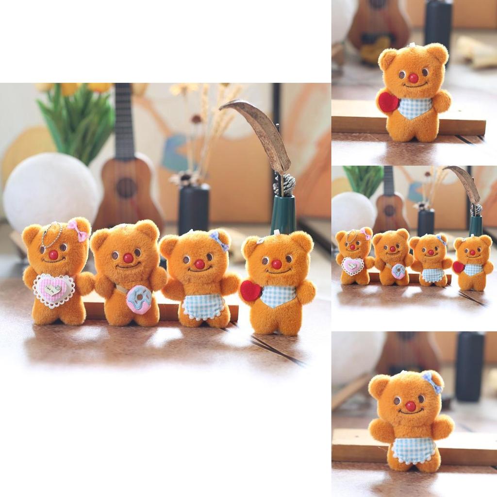 Butter Bear Plush Keychain Soft Toy With Cute Animal Design For Kids And Collectors