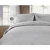 R.T. Home - Egyptian Luxury Extra-Long Staple Cotton Hotel Quality Single Size Flat Bed Sheet, 180x270cm, 500 Thread Count Sateen Weave, Silver Gray