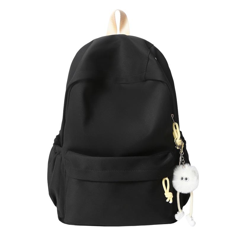 

Рюкзак большой вместимости Японский дорожный рюкзак для мужчин и женщин Учеников средней школы Простой и универсальный рюкзак with pendant