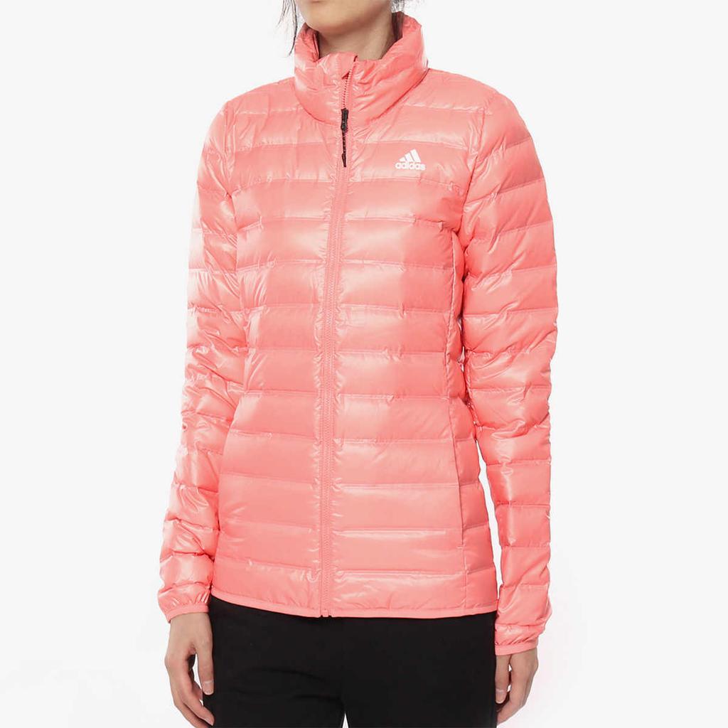adidas Varilite Outdoor Series Stand Collar Fashion Warm Down Jacket Women Jacket Pink BQ1979