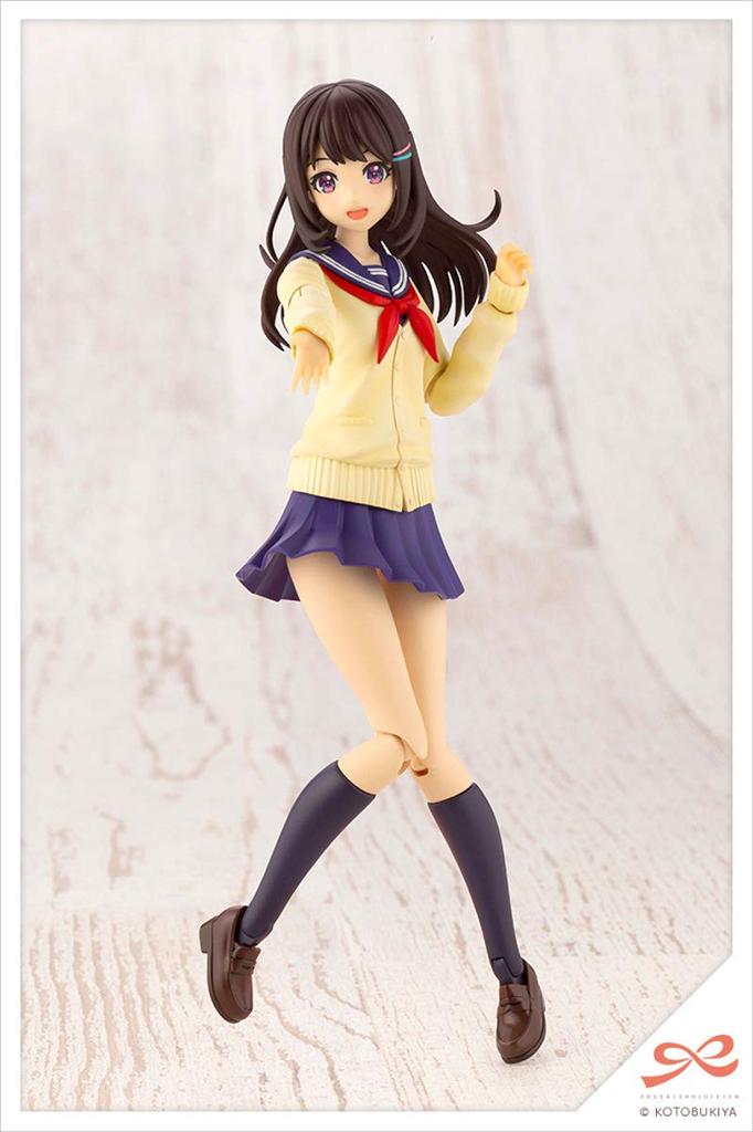 Juya Sosai Garden Madoka Yuuki High Height 150mm Scale Plastic Model JK001 Girls' [Momozakura School/Winter Uniform] Approx. 1/10