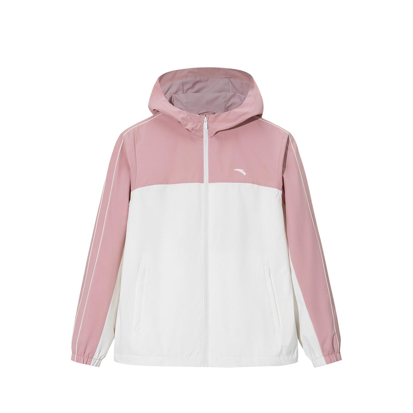 Anta Simple Hooded Casual Versatile Warm Windproof Jacket Women jackets 162617604S-4 L