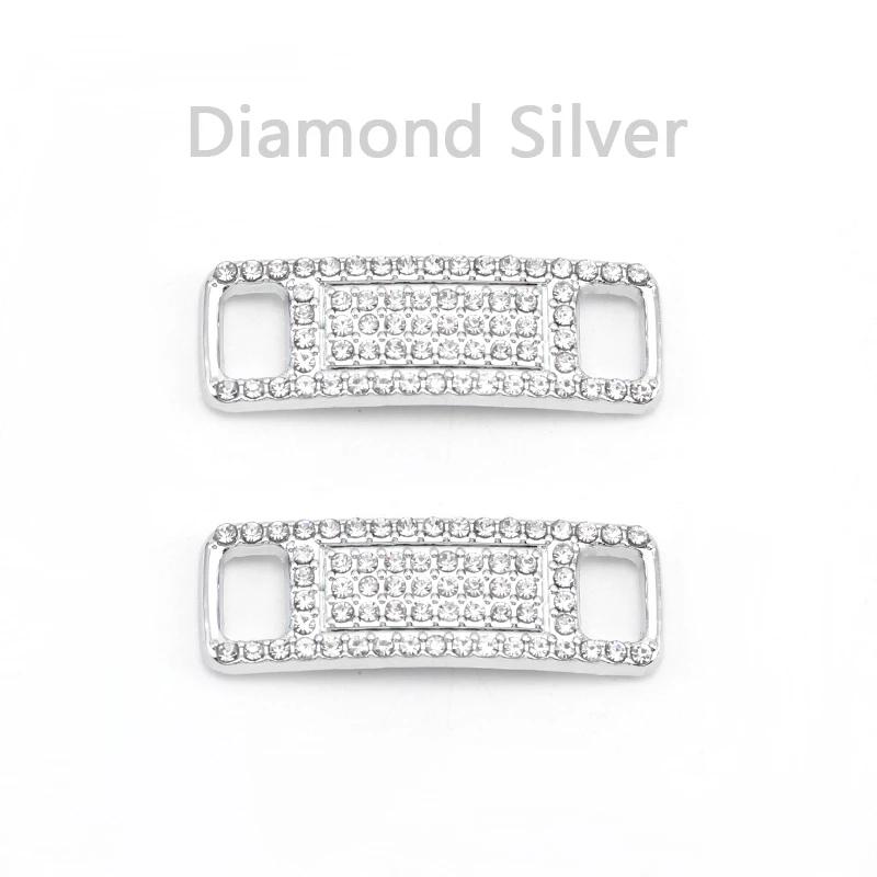 NEW AF1 Diamond Shoe Charms Fashion Laces Buckle Quality Metal Shoelaces Decoration Chapa Air Force Shoes One  Accessories 1Pair