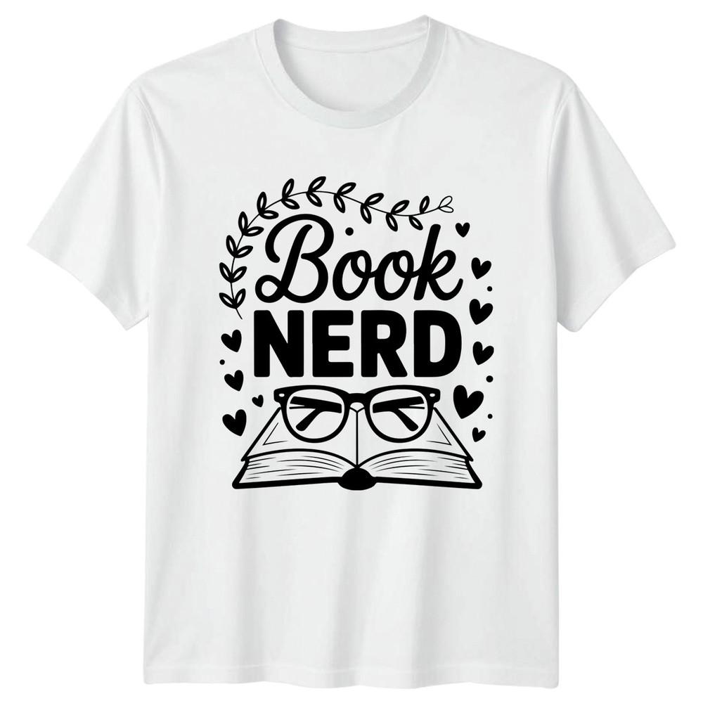 Book Nerd TShirt Reading Bookworm Literature Hobby S