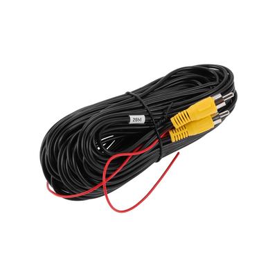 HOPESPANNER Univerzální 20m/65,62ft Zpětná parkovací kamera Video kabel Prodloužení Záložní kamera RCA Video kabel Plast Kov 1ks