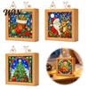 Acryl Puzzle Nachtlicht DIY LED Licht, Handmontierter Weihnachtsbaum Puzzle Lampe, Schreibtisch für Wohnzimmer Kreative Dekorative Schreibtisch Schlafzimmer Und Zuhause