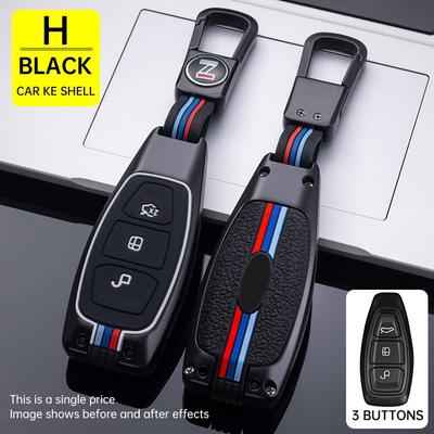 UMQCar etui na klucze pokrywa dla Ford Fiesta Focus Mondeo Ecosport Kuga Fob obudowa pilota z kluczykiem samochodowym Protector uchwyt na akcesoria Shell brelok