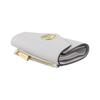 Michael Kors Brand Logo Snap Closure Leather Wallet Women's Optical White