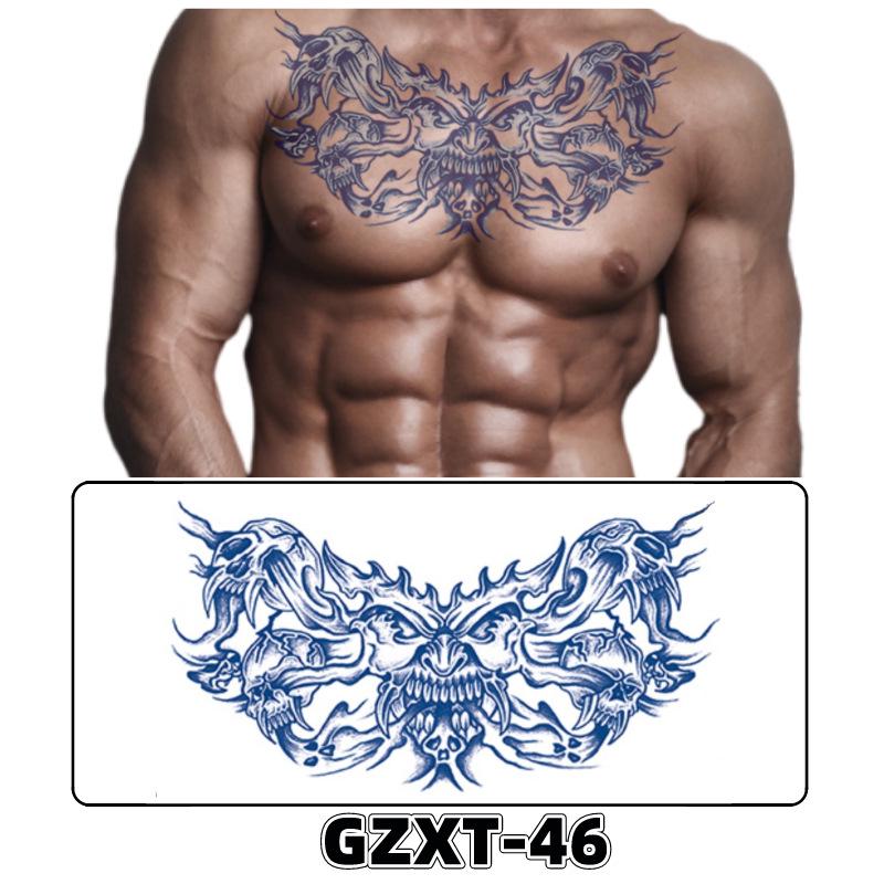 Waterproof Herbal Semi-Permanent Flower & Wings Sleeve Tattoo Sticker