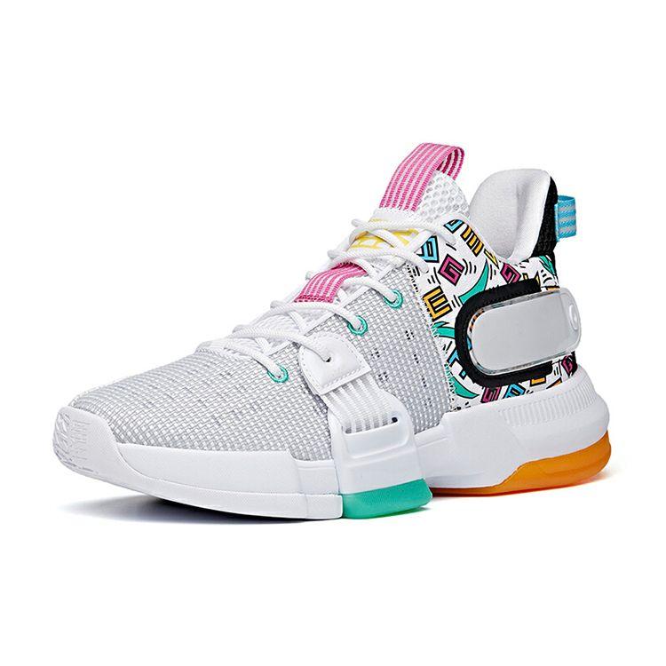 Anta Shock The Game Daringly 2.0 Free To Dream Men Sneakers White Black Green 112121610-4