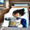 1PC Vegito  Print Flannel Blanket, High quality All Seasons, Home Decor, Warmth and Comfort, Perfect for Christmas Gifts