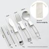 RuHan 316 Stainless Steel Portable Folding Cutlery Set