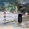 Waterproof Rustproof Steel Cable Combination Padlock for Outdoors, Helmets, Suitcases, and Cabinets