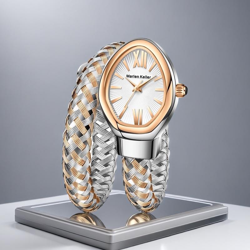 New Creative Snake Shape Women's Watches Luxury Quartz Fashion Ladies Bracelet Wristwatch Girls Gifts
